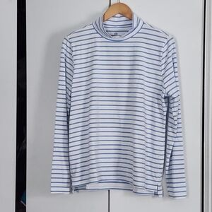 Renwick Striped Blue and White Women's Top